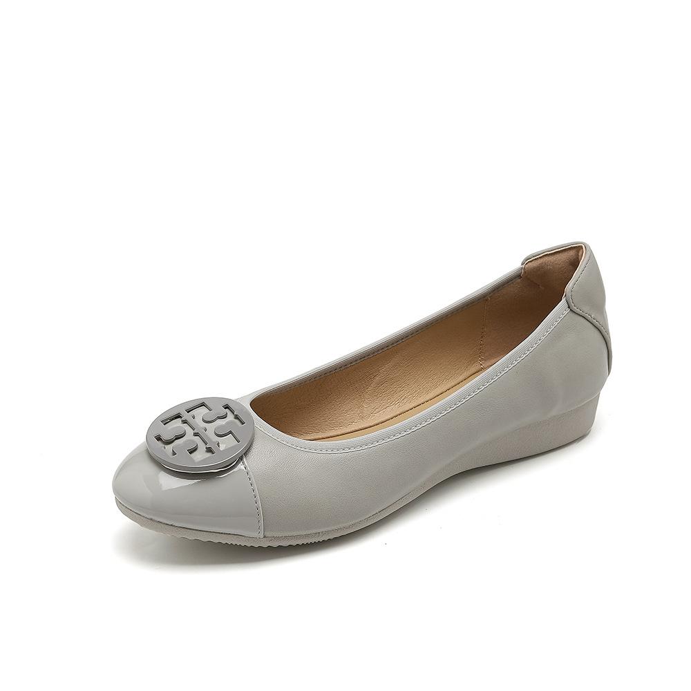 Flats | Women’s Minnie Travel Ballet With Leather Logo Flats Flats